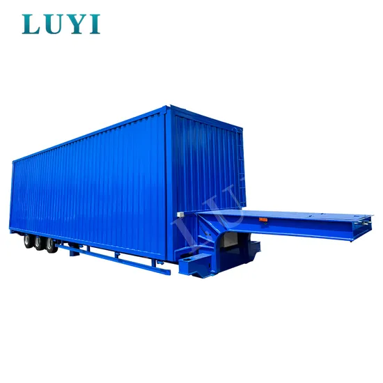 Semirremolque de pared lateral totalmente equipado de uso general de la marca Luyi, remolque de pared lateral completo con barra de tiro, remolque completo de 40 pies con volquete lateral