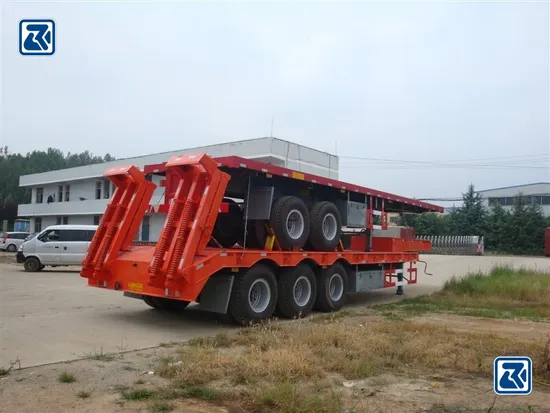 Precio de fábrica en China, semirremolque de plataforma baja de dos ejes o tres ejes, camión de transporte, remolque extensible, camión de reparto, camión de transporte.