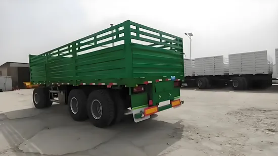 Semirremolque de pared lateral completa con barra de tiro de 3 o 4 ejes de alta calidad
