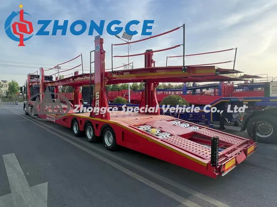 Semirremolque de transporte de automóviles de 2 o 3 ejes con suspensión neumática, estándar europeo Luxuda