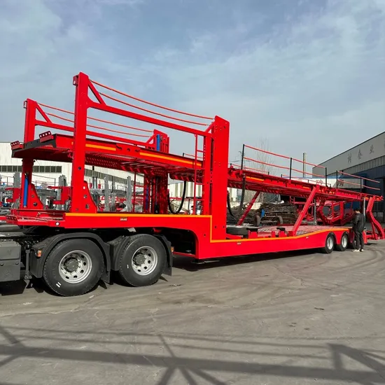 Camión semirremolque de transporte de automóviles de dos pisos